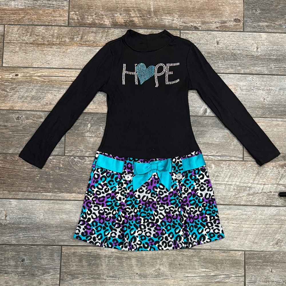 Piper Black Dress w/ Gem Accents